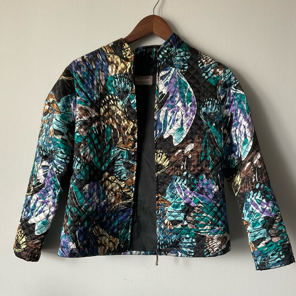 Abstract quilted jacket